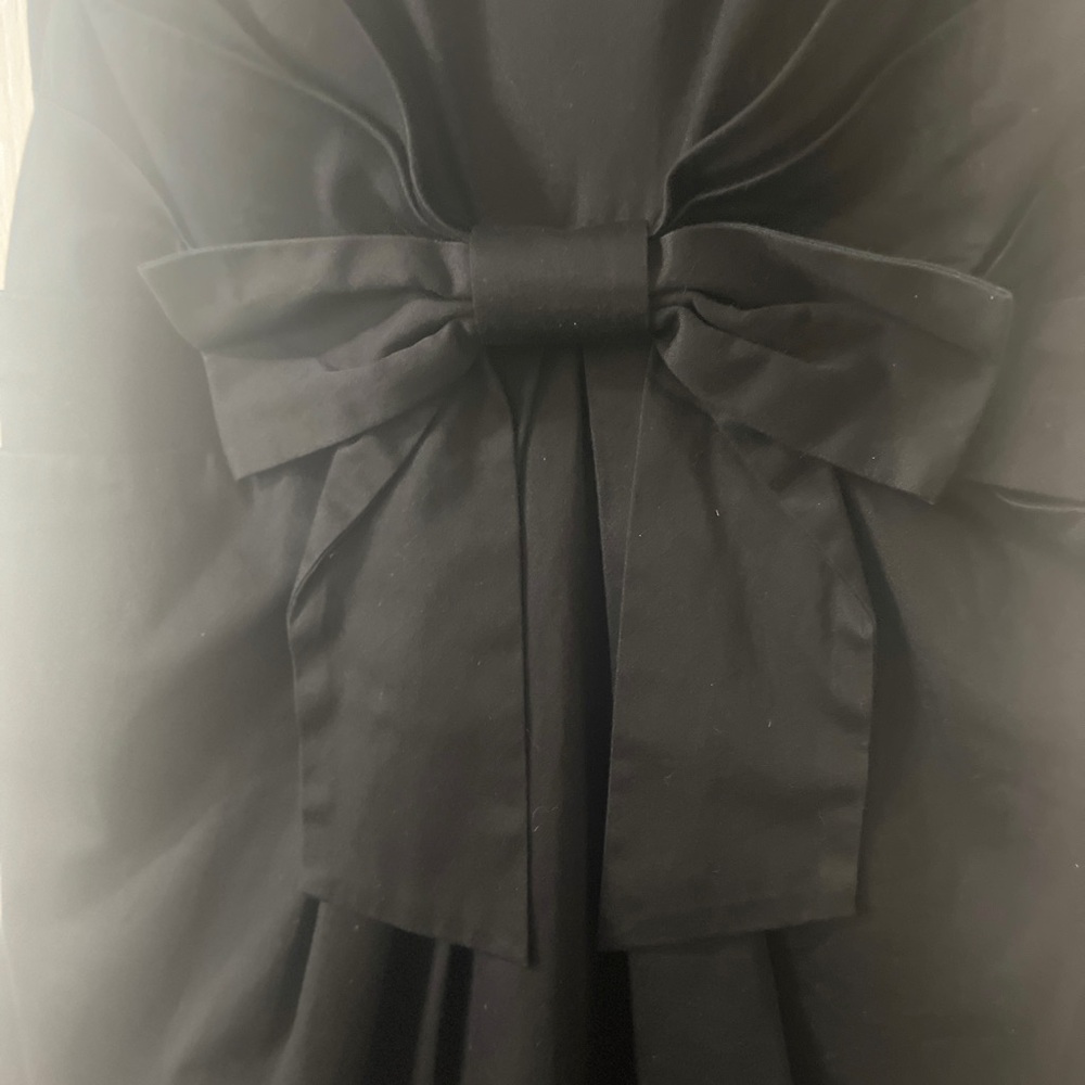 Kate Spade Black Midi Dress with Bow - Picture 5 of 6